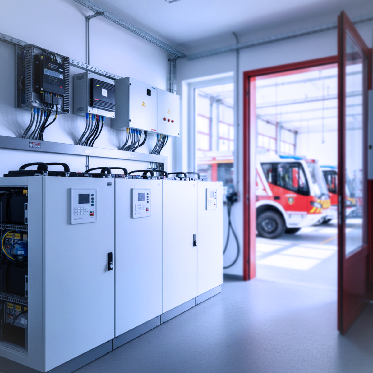 Alle Funktionen f�r einsatzbereite Energie der Feuerwehr