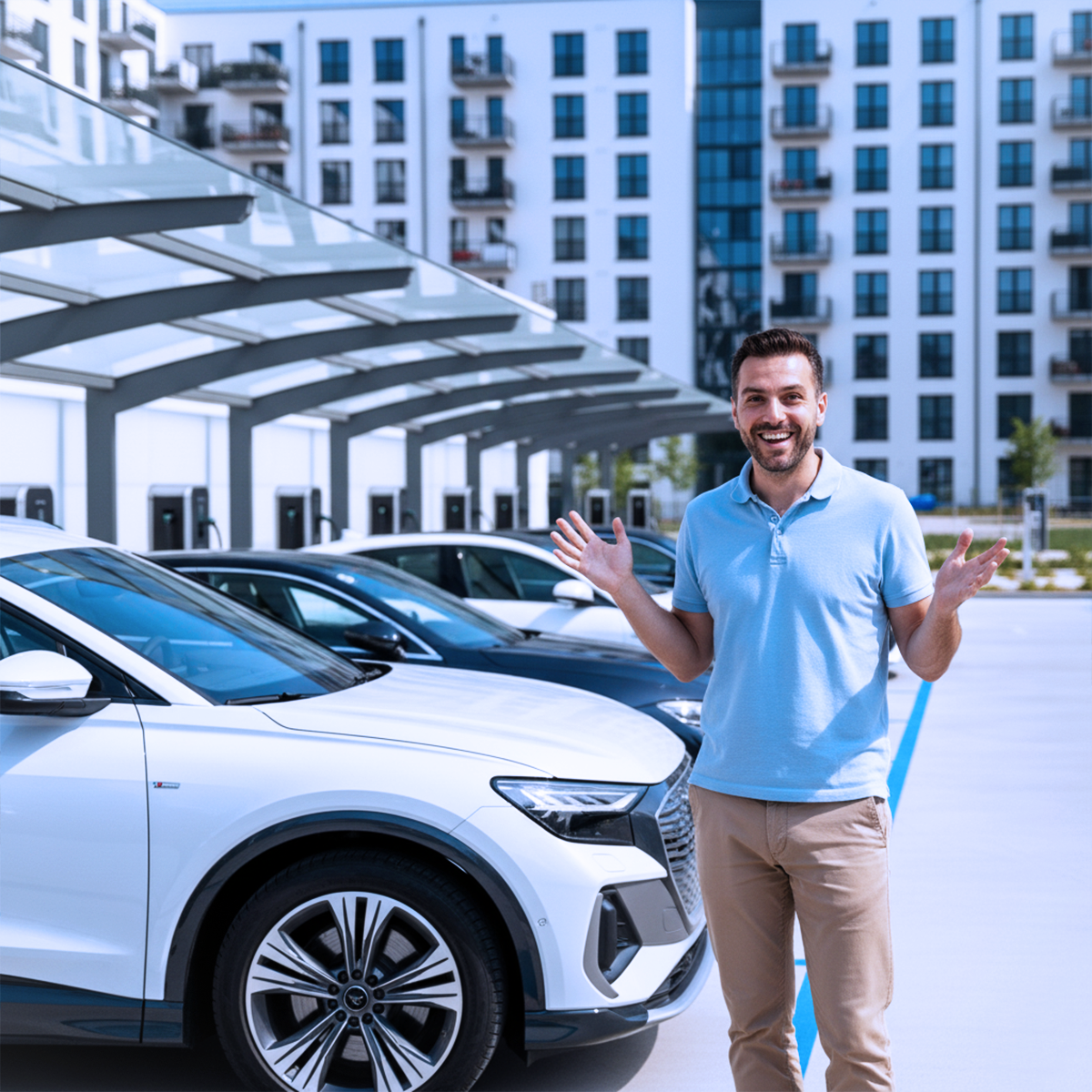 Von G�sten gesch�tzt private Ladepl�tze