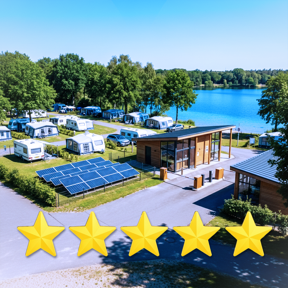 Von modernen Campingpl�tzen genutzt