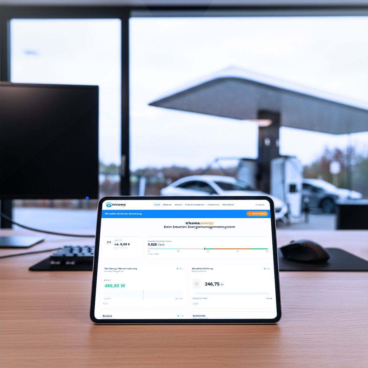 Zentrale Steuerung und Abrechnung in Ladeparks